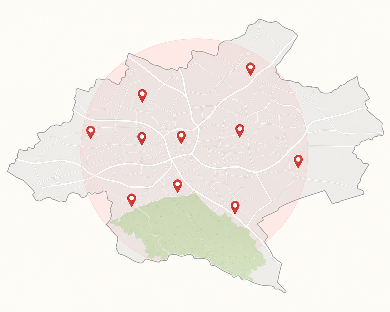 Illustrated map of Battery Pap's battery delivery coverage across Nairobi